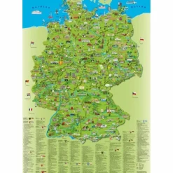 Online KINDER DEUTSCHLANDKARTE POSTER Wandkarten Und Poster