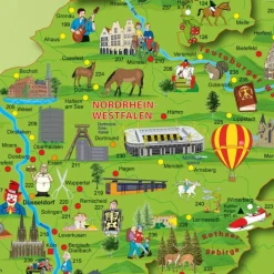 Online KINDER DEUTSCHLANDKARTE POSTER Wandkarten Und Poster