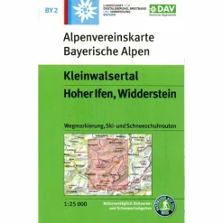 Best KLEINWALSERTAL, HOHER IFEN, WIDDERSTEIN 1:25 000 Wanderkarten Und Winterkarten|Wanderkarten Und Winterkarten