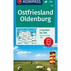 Wanderkarten Und Winterkarten|Wanderkarten Und Winterkarten^KOKA 410 OSTFRIESLAND, OLDENBURG - Wanderkarte