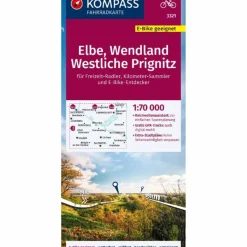 Fahrradkarten|Fahrradkarten^KOMPASS FAHRRADKARTE 3321 ELBE, WENDLAND, WESTLICHE PRIGNITZ
