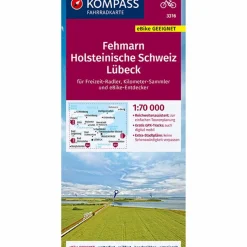 Fahrradkarten|Fahrradkarten^KOMPASS FAHRRADKARTE FEHMARN, HOLSTEINISCHE SCHWEIZ