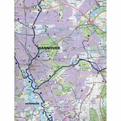 KOMPASS FAHRRADKARTE HANNOVER, HILDESHEIM 1:50.000, FK 3215 - Fahrradkarte Fahrradkarten|Fahrradkarten
