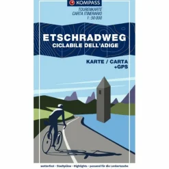 Fahrradkarten|Fahrradkarten^KOMPASS FAHRRAD-TOURENKARTE ETSCHRADWEG