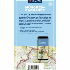 Fahrradkarten|Fahrradkarten^KOMPASS FAHRRAD-TOURENKARTE MÜNCHEN - GARDASEE VIA BRENNER