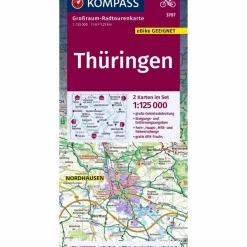 New KOMPASS GRK 3703 THÜRINGEN - Wanderkarte Wanderkarten Und Winterkarten|Wanderkarten Und Winterkarten