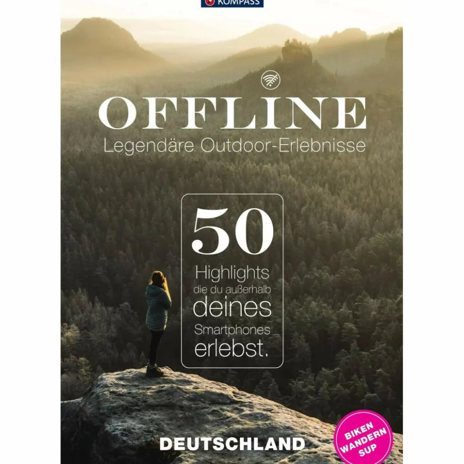 KOMPASS OFFLINE - 50 LEGENDÄRE OUTDOOR-ERLEBNISSE - Wanderführer Wanderführer