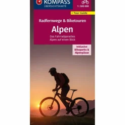 Fahrradkarten|Fahrradkarten^KOMPASS RADFERNWEGEKARTE RADFERNWEGE & BIKETOUREN ALPEN
