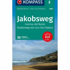 Wanderführer^KOMPASS WANDERFÜHRER JAKOBSWEG CAMINO DEL NORTE, 36 ETAPPEN