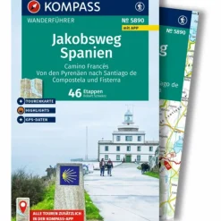 Wanderführer^KOMPASS WANDERFÜHRER JAKOBSWEG SPANIEN, CAMINO FRANCÉS