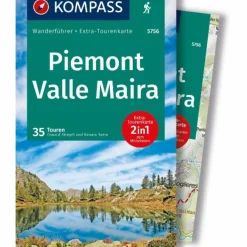 Wanderführer^KOMPASS WANDERFÜHRER PIEMONT, VALLE MAIRA, 35 TOUREN
