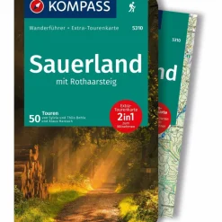 Outlet KOMPASS WANDERFÜHRER SAUERLAND MIT ROTHAARSTEIG, 50 TOUREN Wanderführer