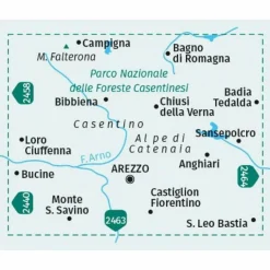 New KOMPASS WANDERKARTE 2459 AREZZO, CASENTINO Wanderkarten Und Winterkarten|Wanderkarten Und Winterkarten