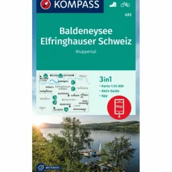 Online KOMPASS WANDERKARTE 493 BALDENEYSEE, ELFRINGHAUSER SCHWEIZ Wanderkarten Und Winterkarten|Wanderkarten Und Winterkarten