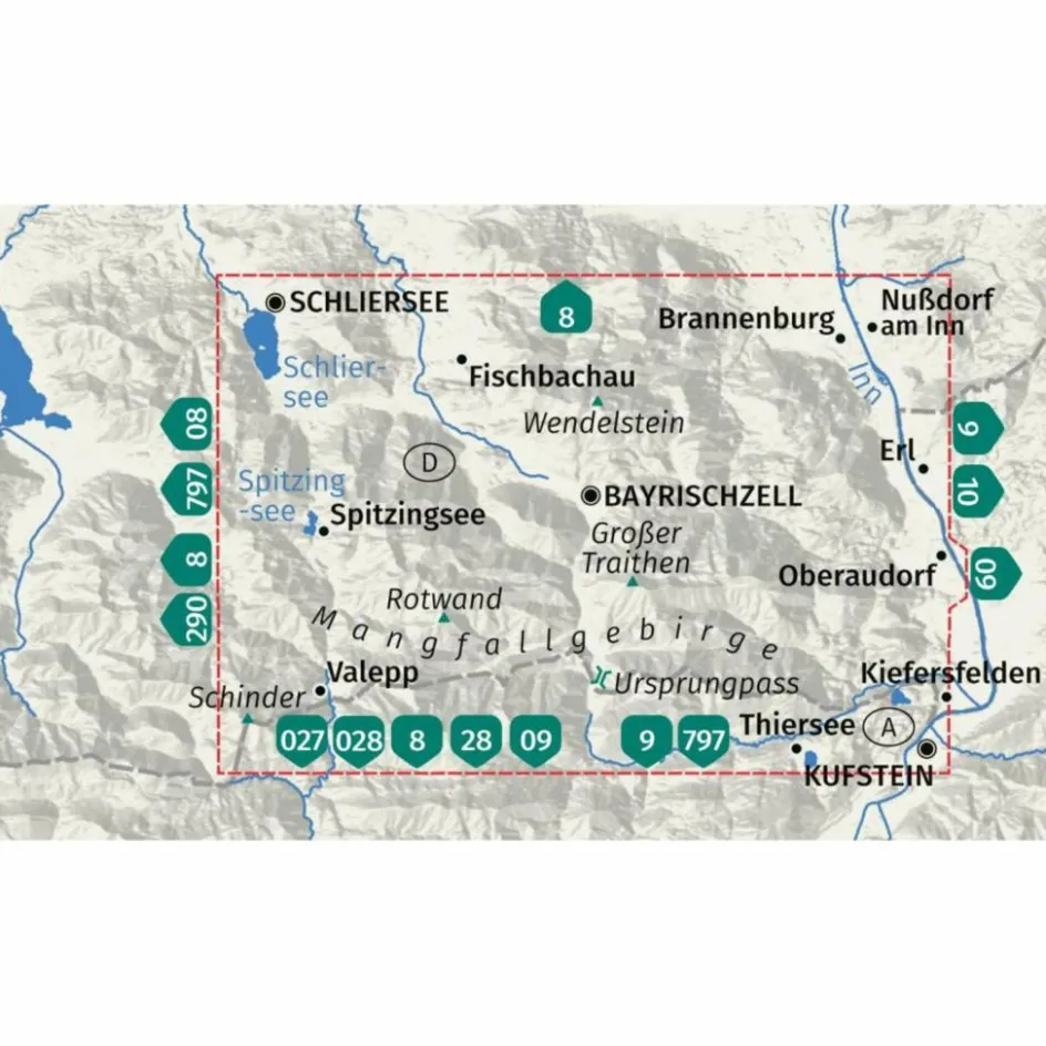Clearance KOMPASS WANDERKARTE 008 BAYRISCHZELL, SCHLIERSEE Wanderkarten Und Winterkarten|Wanderkarten Und Winterkarten