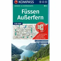 KOMPASS WANDERKARTE 4 FÜSSEN, AUßERFERN 1:50.000 Wanderkarten Und Winterkarten|Wanderkarten Und Winterkarten