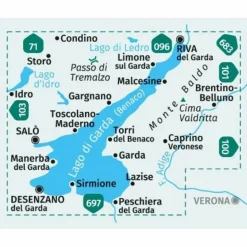 Wanderkarten Und Winterkarten|Wanderkarten Und Winterkarten^KOMPASS WANDERKARTE 102 GARDASEE