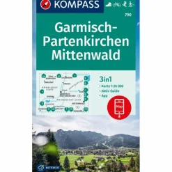 Best KOMPASS WANDERKARTE 790 GARMISCH-PARTENKIRCHEN, MITTENWALD Wanderkarten Und Winterkarten|Wanderkarten Und Winterkarten
