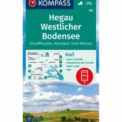 Outlet KOMPASS WANDERKARTE 783 HEGAU WESTLICHER BODENSEE Wanderkarten Und Winterkarten|Wanderkarten Und Winterkarten