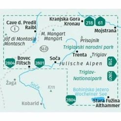 Clearance KOMPASS WANDERKARTE 064 JULISCHE ALPEN, NATIONALPARK TRIGLAV Wanderkarten Und Winterkarten|Wanderkarten Und Winterkarten