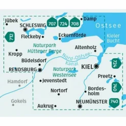 Best KOMPASS WANDERKARTE 714 KIEL, RENDSBURG, SCHLESWIG 1:50.000 Wanderkarten Und Winterkarten|Wanderkarten Und Winterkarten