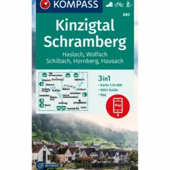 Wanderkarten Und Winterkarten|Wanderkarten Und Winterkarten^KOMPASS WANDERKARTE 880 KINZIGTAL SCHRAMBERG, 1:25.000