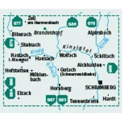 Wanderkarten Und Winterkarten|Wanderkarten Und Winterkarten^KOMPASS WANDERKARTE 880 KINZIGTAL SCHRAMBERG, 1:25.000