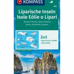 Wanderkarten Und Winterkarten|Wanderkarten Und Winterkarten^KOMPASS WANDERKARTE 693 LIPARISCHE INSELN