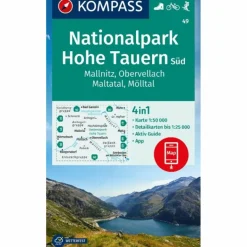 Outlet KOMPASS WANDERKARTE 49 NATIONALPARK HOHE TAUERN SÜD Wanderkarten Und Winterkarten|Wanderkarten Und Winterkarten