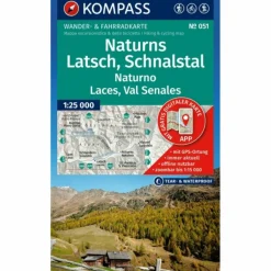 Best KOMPASS WANDERKARTE 051 NATURNS, LATSCH, SCHNALSTAL Wanderkarten Und Winterkarten|Wanderkarten Und Winterkarten