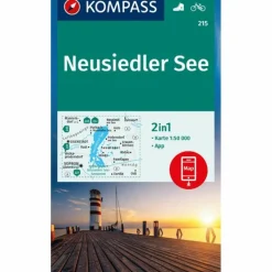 Sale KOMPASS WANDERKARTE 215 NEUSIEDLER SEE 1:50.000 Wanderkarten Und Winterkarten|Wanderkarten Und Winterkarten