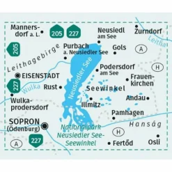 Sale KOMPASS WANDERKARTE 215 NEUSIEDLER SEE 1:50.000 Wanderkarten Und Winterkarten|Wanderkarten Und Winterkarten