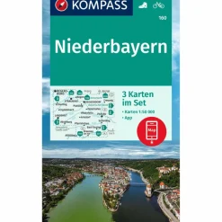 KOMPASS WANDERKARTE 160 NIEDERBAYERN Wanderkarten Und Winterkarten|Wanderkarten Und Winterkarten