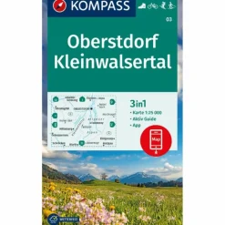 Wanderkarten Und Winterkarten|Wanderkarten Und Winterkarten^KOMPASS WANDERKARTE 03 OBERSTDORF, KLEINWALSERTAL 1:25.000