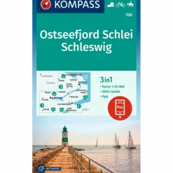 Hot KOMPASS WANDERKARTE 708 OSTSEEFJORD SCHLEI, SCHLESWIG Wanderkarten Und Winterkarten|Wanderkarten Und Winterkarten