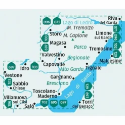 Wanderkarten Und Winterkarten|Wanderkarten Und Winterkarten^KOMPASS WANDERKARTE 689 PARCO ALTO GARDA, BRESCIANO