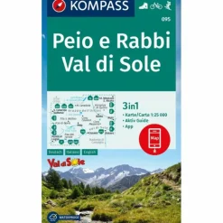 Clearance KOMPASS WANDERKARTE 095 PEIO E RABBI, VAL DI SOLE 1:25.000 Wanderkarten Und Winterkarten|Wanderkarten Und Winterkarten