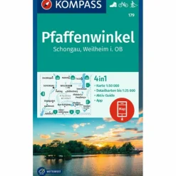 Wanderkarten Und Winterkarten|Wanderkarten Und Winterkarten^KOMPASS WANDERKARTE 179 PFAFFENWINKEL, SCHONGAU