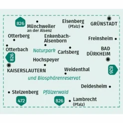 Wanderkarten Und Winterkarten|Wanderkarten Und Winterkarten^KOMPASS WANDERKARTE 471 PFÄLZERWALD NORD 1:25.000