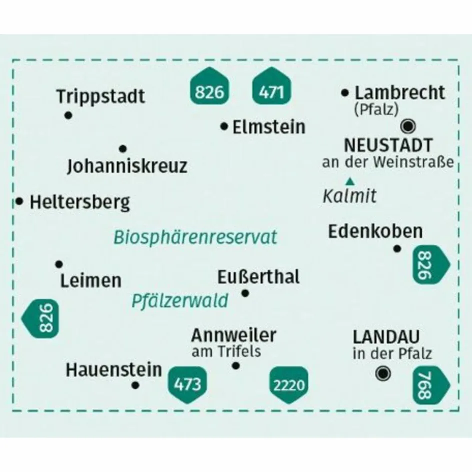 Discount KOMPASS WANDERKARTE 472 PFÄLZERWALD MITTE 1:25.000 Wanderkarten Und Winterkarten|Wanderkarten Und Winterkarten