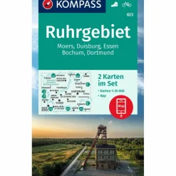 Wanderkarten Und Winterkarten|Wanderkarten Und Winterkarten^KOMPASS WANDERKARTE 823 RUHRGEBIET