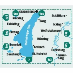 Wanderkarten Und Winterkarten|Wanderkarten Und Winterkarten^KOMPASS WANDERKARTE 793 STARNBERGER SEE 1:25.000