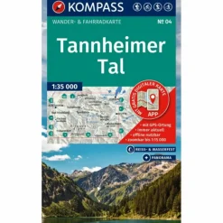 Best KOMPASS WANDERKARTE 04 TANNHEIMER TAL 1:35.000 Wanderkarten Und Winterkarten|Wanderkarten Und Winterkarten