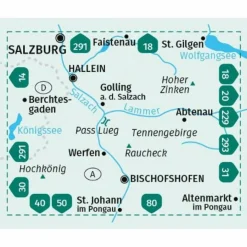 Discount KOMPASS WANDERKARTE 15 TENNENGEBIRGE, HOCHKÖNIG Wanderkarten Und Winterkarten|Wanderkarten Und Winterkarten