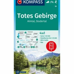 Sale KOMPASS WANDERKARTE 19 TOTES GEBIRGE, ALMTAL, STODERTAL Wanderkarten Und Winterkarten|Wanderkarten Und Winterkarten