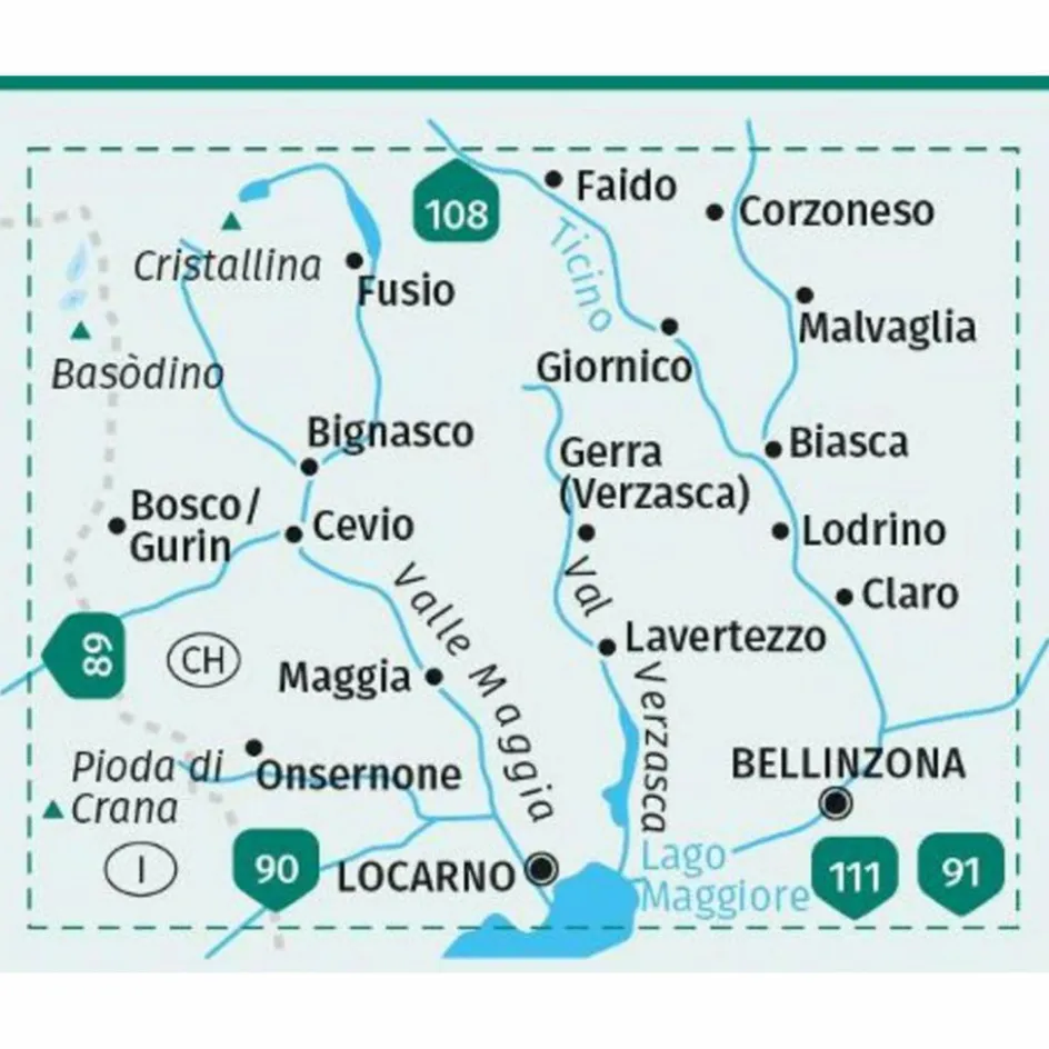 Discount KOMPASS WANDERKARTE 110 VALLE MAGGIA, VAL VERZASCA 1:40.000 Wanderkarten Und Winterkarten|Wanderkarten Und Winterkarten