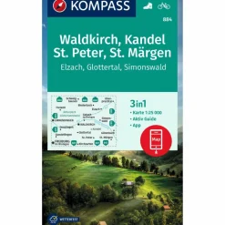 Best KOMPASS WANDERKARTE 884 WALDKIRCH, KANDEL, ST.PETER Wanderkarten Und Winterkarten|Wanderkarten Und Winterkarten