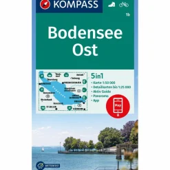 Sale KOMPASS WANDERKARTE 1B BODENSEE OST 1:50.000 Wanderkarten Und Winterkarten|Wanderkarten Und Winterkarten