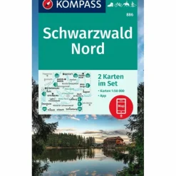 Wanderkarten Und Winterkarten|Wanderkarten Und Winterkarten^KOMPASS WANDERKARTEN-SET 886 SCHWARZWALD NORD (2 KARTEN)
