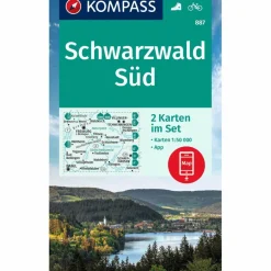 Sale KOMPASS WANDERKARTEN-SET 887 SCHWARZWALD SÜD (2 KARTEN) Wanderkarten Und Winterkarten|Wanderkarten Und Winterkarten